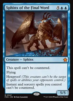 MTG Sphinx of the Final Word ** Foundations ** English (NM) - Image 1