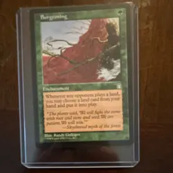 Wizards of the Coast Burgeoning Green Enchantment Randy Gallegos Magic 1999 - Image 1