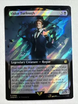 MTG - Dr Who - Vislor Turlough - Surge Foil Extended Art - Rare - R 0968 - Image 1