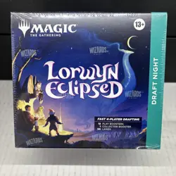 Magic The Gathering Lorwyn Eclipsed Draft Night Box Factory Sealed *Torn Plastic - Image 1