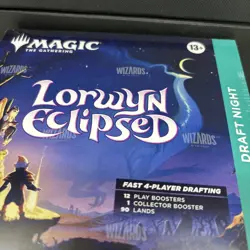 Magic The Gathering Lorwyn Eclipsed Draft Night Box Factory Sealed *Torn Plastic - Image 4