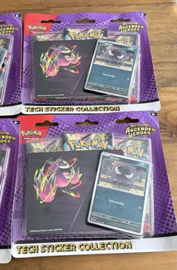 Pokemon TCG Ascended Heroes Tech Sticker Collection Gastly X 6 - 18 Packs - Image 3