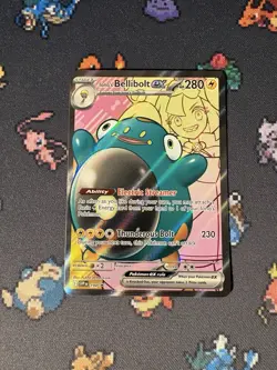 Pokemon Cards Iono’s Bellibolt ex SVP194 Collection Full Art Promo - (NM) - Image 1