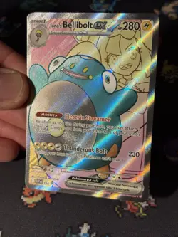 Pokemon Cards Iono’s Bellibolt ex SVP194 Collection Full Art Promo - (NM) - Image 2