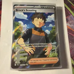 Pokemon TCG Brock's Scouting 179/159 Journey Together Ultra Rare Holo Card - NM - Image 1