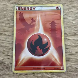 Fire Energy 116/123 HeartGold & SoulSilver Ho-Oh Pokemon Card - Image 1
