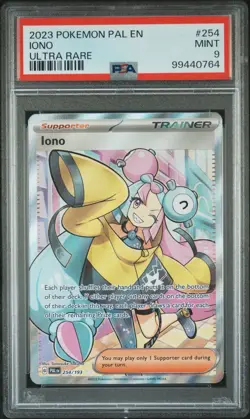 2023 POKEMON PAL EN-PALDEA EVOLVED ULTRA RARE #254 IONO PSA 9 - Image 1
