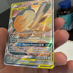 Pokemon TCG Eevee & Snorlax GX Tag Team SM169 Black Star Promo Sun & Moon NM - Image 4