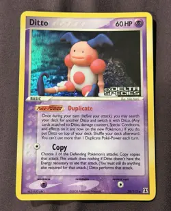 Pokemon Ditto Delta Species Reverse Holo Uncommon 38/113 EX 2005 60HP - Image 1