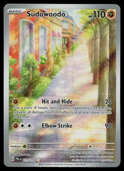 Pokemon Card - Sudowoodo Paldea Evolved 219/193 Holo Illustration Rare - Image 1