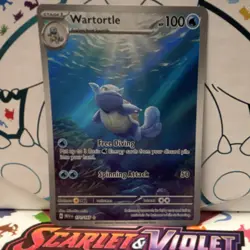 Pokemon Wartortle 171/165 Scarlet & Violet 151 Illustration Rare Holo - Image 1