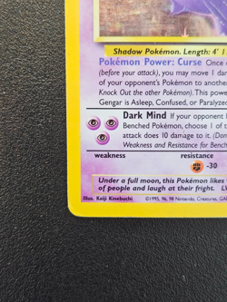 Gengar 5/62 Holo Rare Fossil Pokemon Card - HP - Image 5