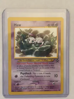 Pokemon TCG Mew Lily Pad #47 WOTC Black Star Promo Vintage NM - Image 1