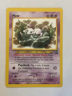 Pokemon TCG Mew Lily Pad #47 WOTC Black Star Promo Vintage NM - Image 3