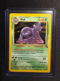 Muk 13/62 HOLO Rare Base Set Unlimited Edition Pokemon Card 1999 WOTC - Image 1