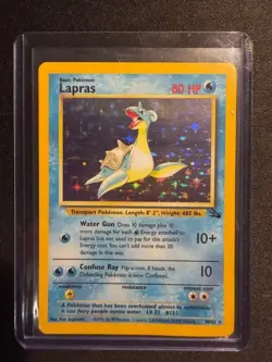 Pokemon Card - Lapras Fossil 10/62 Holo Rare - Image 1