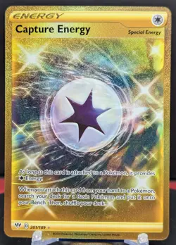 Pokemon Capture Energy #201/189 English Darkness Ablaze Full Art Secret Rare - Image 1