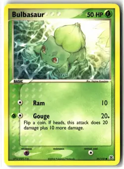 Bulbasaur ⭐ 55/112 Common FireRed & LeafGreen 2004 Pokemon NM - Image 1