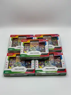5x Pokemon TCG First Partner Illustration Collection | New Sealed | Fast Ship - Image 1