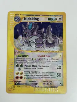 Pokemon TCG Nidoking Crystal 150/147 Aquapolis Holo E-Reader - Image 1