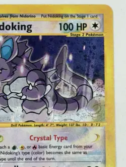 Pokemon TCG Nidoking Crystal 150/147 Aquapolis Holo E-Reader - Image 3
