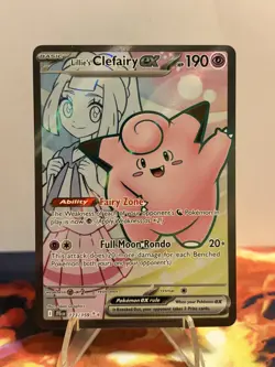 Pokemon TCG Lillie's Clefairy ex 173/159 Sv09: Journey Together - Image 1