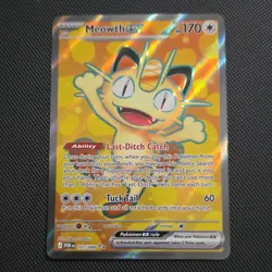 Pokemon Meowth EX POR Full Art 107/088 Holo Rare Basic 170 HP 60 2016 - Image 1