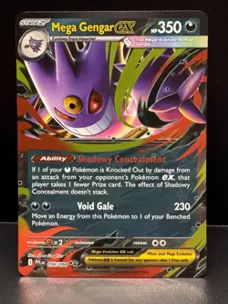Mega Gengar ex Phantasmal Flames Holo Pokemon TCG 056/094 Ultra Rare - Image 1