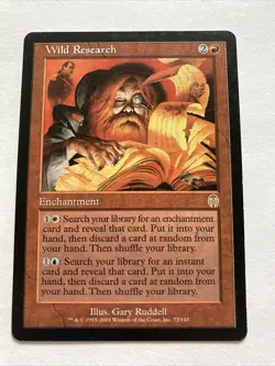 MTG Magic The Gathering Card 1x Wild Research Apocalypse Light Play, English - Image 1