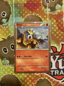 Pokemon TCG Entei (HGSS Promo 20) Fall 2010 Collector's Tins HGSS20 Regular... - Image 1