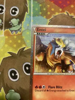 Pokemon TCG Entei (HGSS Promo 20) Fall 2010 Collector's Tins HGSS20 Regular... - Image 2