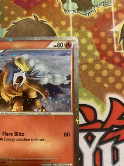 Pokemon TCG Entei (HGSS Promo 20) Fall 2010 Collector's Tins HGSS20 Regular... - Image 3
