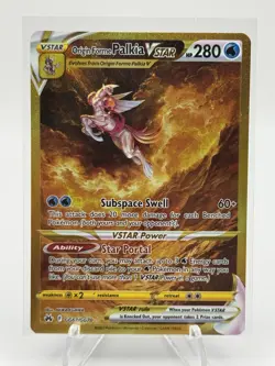 Origin Forme Palkia Gold VSTAR CGG67/GG70 Crown Zenith Pokemon MP Dent on Edge - Image 1