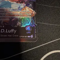 One Piece CCG Bandai Monkey.D.Luffy Leader OP09 - Image 5