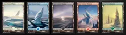 Modern Horizons Full Art Snow-Covered Land Set (1 of each) MTG MH1 #250-254 ~NM~ - Image 1