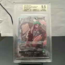 BGS 9,5 Jewelry Bonney OP07-019 L 500 Years in the Future ONE PIECE Japanese - Image 1