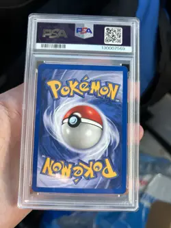 Pokemon WOTC 2000 Team Rocket Dark Alakazam Holo 1/82 PSA 9 Mint - Image 2
