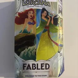 Disney Lorcana Fabled Amber & Sapphire Starter Deck - Image 1