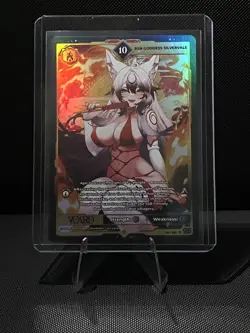 VCard Awakened Worlds 1st Edition Sun Goddess Silvervale Ultra Rare 10 Holo Card - Image 1