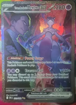 Team Rockets Mewtwo EX #231/182 Mint/Nm Special Illustration Rare Card - Image 1