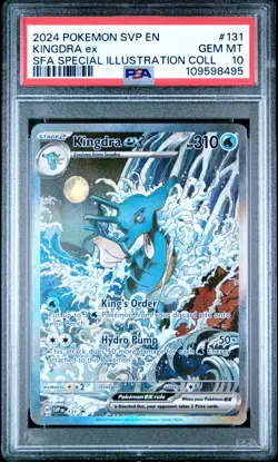 PSA 10 Kingdra ex 131 Shrouded Fable Scarlet & Violet Box Promo Pokemon Card SIR - Image 1