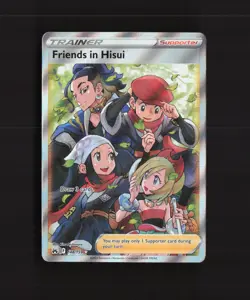 Friends in Hisui 148/159 Crown Zenith Full Art Ultra Rare Holo Pokemon Card NM - Image 1