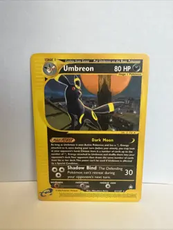 Pokemon Umbreon Card 41/147 Non-Holo Rare, Aquapolis 2002 - LP Condition - Image 1