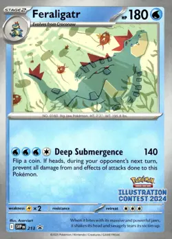 Feraligatr - (Illustration Contest 2024) Promo SV: Scarlet & Violet Promo Cards - Image 1