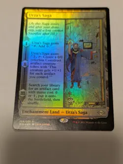 magic the gathering Foil Pre-Release Urza's Saga - Image 1