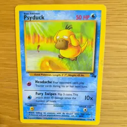 PSYDUCK 53/62 POKEMON CARD (FOSSIL SET) - Image 1