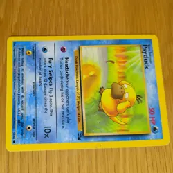 PSYDUCK 53/62 POKEMON CARD (FOSSIL SET) - Image 4