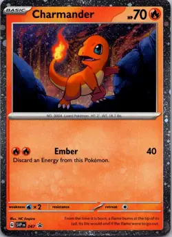 Charmander - (Cosmos Holo) Promo SV: Scarlet & Violet Promo Cards 047 NM - Image 1