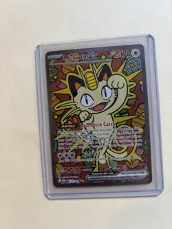 Pokemon Meowth EX Full Art Holo Rare Card 121/088 Perfect Order Set - Image 1