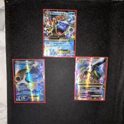 Pokemon TCG Blastoise EX & M Blastoise EX Holo 3-Card Lot English - Image 1